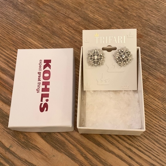 Trifari Jewelry Trifari Nwt In Box Pierced Earrings Poshmark